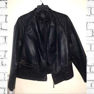 Brand New Black Leather Jacket